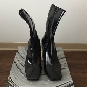Jeffrey Campbell Black Patent Leather Boots